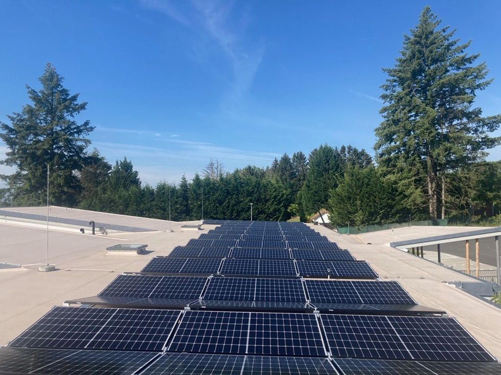 Photovoltaikanlage auf einem Flachdach